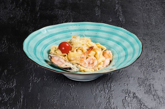 Фетучини с морепродуктами